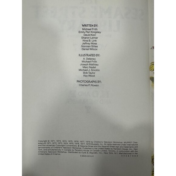 Vintage Sesame Street Library 4 Book Bundle- volumes 3, 4, 6, 7 - Picture 4 of 14